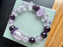 靈菲天然烏拉圭紫水晶財運手鏈紫晶手串生日女士女生禮物11mm證書(shū) 曬單實(shí)拍圖