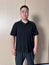 胖哥哥大碼男裝POLO衫加肥加大夏季透氣短袖商務(wù)休閑翻領(lǐng)男士上衣 確實黑 3XL (190-210) 曬單實拍圖