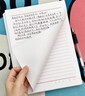 思贊信紙稿紙信簽紙信箋紙a4入團申請書(shū)入黨手寫(xiě)信紙書(shū)信專(zhuān)用大學(xué)生材料本紅格橫格紅色雙線(xiàn)橫線(xiàn)信稿紙 16K·單線(xiàn)本【共200張】加厚5本 曬單實(shí)拍圖
