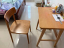 北歐全實(shí)木餐椅家用書(shū)桌椅櫻桃木格林椅帶靠背日式原木餐廳學(xué)習椅 【櫻桃木】格林椅1把 曬單實(shí)拍圖