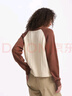 GAP女裝LOGO撞色插肩袖圓領(lǐng)毛衣寬松針織衫634840 米色 S (160/80A)亞洲尺碼 曬單實(shí)拍圖