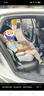 怡戈（Ekobebe）兒童安全座椅增高墊3-12歲大童車載汽車便攜式坐墊簡易008X耀石灰 曬單實(shí)拍圖