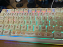 狼蛛（AULA）S98機械鍵盤(pán)有線(xiàn)/藍牙/無(wú)線(xiàn)三模連接Gasket結構熱插拔2U0 96鍵 游戲辦公鍵盤(pán) 【無(wú)線(xiàn)版】S98面包小熊-混光 茶軸 曬單實(shí)拍圖