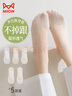 貓人5雙船襪女夏季薄款防滑不掉跟高跟鞋冰絲襪子女淺口隱形襪套女士 曬單實拍圖