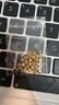 行金銀中黃金吊墜 足金999蹦迪珠DIY項(xiàng)鏈吊墜 菱形珠編繩掛墜送禮生日禮物 蹦迪珠吊墜（多顆）克重多退少補(bǔ) 約0.9克 曬單實(shí)拍圖