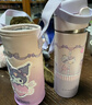 膳魔師兒童保溫吸管直飲杯庫洛米316不銹鋼女小學(xué)生開學(xué)必備水壺500ml粉 曬單實拍圖