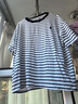 POLO SPORT美國拉夫勞倫條紋短袖t恤女夏顯瘦小眾正肩上衣 白色條紋 XL 120-150斤 曬單實(shí)拍圖