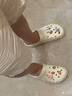 crocs卡駱馳老貝雅洞洞鞋同款男女戶外涼鞋情侶防滑沙灘涼拖鞋 老貝雅-骨白色 43 曬單實(shí)拍圖