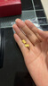 周六福（ZLF）七夕禮物 黃金耳飾女款足金5G金生肖龍可愛星星耳釘星愿龍 計價T 1.75g 曬單實拍圖