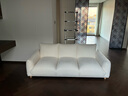 源氏木語(yǔ)布藝沙發(fā)日式侘寂風(fēng)客廳軟體沙發(fā)奶油風(fēng)白色仿羊羔絨沙發(fā) 曬單實(shí)拍圖