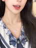 APM Monaco銀白色十字架可調節項鏈女生男士生日禮物女士銀飾2025新款 銀白色 曬單實(shí)拍圖