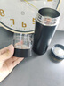 SMVP德國保溫杯男士泡茶專用2025新款喝茶316不銹鋼杯子茶水分離玻璃 顯溫小詩商務玻璃杯黑色 玻璃(帶 曬單實拍圖