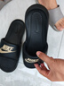 耐克男子 運動(dòng)拖鞋 NIKE VICTORI ONE SLIDE運動(dòng)鞋CN9675-006黑44 曬單實(shí)拍圖