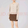 阿瑪施（AMASS）阿瑪施專柜女裝2025秋季新款氣質(zhì)簡(jiǎn)約綿羊毛針織開衫短外套548033 燕麥色 M 三碼 曬單實(shí)拍圖