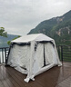 牧高笛（MOBIGARDEN）假日山居5.9帳篷 戶(hù)外露營(yíng)自動(dòng)速開(kāi)黑膠帳篷 NX23661011 晨霧白 曬單實(shí)拍圖