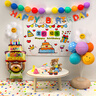 宮薰寶寶生日布置場(chǎng)景裝飾品氣球周歲兒童男女孩生日快樂(lè )派對氛圍感 曬單實(shí)拍圖