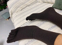 貓人3雙五指襪子男款秋冬含羊毛中筒襪防臭吸汗保暖男士分趾長(cháng)筒襪 曬單實(shí)拍圖