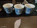 陶沁泉景德鎮瓷釉下彩老廠(chǎng)貨酒具青花雙魚(yú)品杯品茗杯仿古茶杯酒杯 曬單實(shí)拍圖