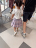 戴維貝拉（DAVE＆BELLA）女童JK裙子套裝兒童洋氣夏裝中大童學(xué)院風(fēng)兩件套 曬單實(shí)拍圖