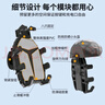 偶森電動(dòng)車(chē)手機支架外賣(mài)騎手摩托電瓶車(chē)防震小頭盔防雨水遮陽(yáng)導航支架 曬單實(shí)拍圖