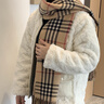 CharisKitty小c&k圍巾女士2025年新款秋冬季格子圍脖保暖披肩男生日七夕禮物 CK圍巾-駝色【節(jié)日限定禮盒包裝】 曬單實(shí)拍圖