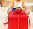 佐之尋爆炸禮物盒子驚喜五層手工DIY生日禮品盒男抖音兒童節(jié)抽錢禮物盒 中國紅【生日文案+空白文案】 曬單實(shí)拍圖
