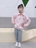 G.DUCKKIDS女童褲子春秋款2025新款洋氣兒童秋裝休閑褲寬松運(yùn)動(dòng)褲小女孩長褲 灰色 130 cm 曬單實(shí)拍圖