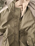 皮爾卡丹（pierre cardin）高級(jí)感短款?yuàn)A克女小個(gè)子2024年春秋新款韓版英倫風(fēng)休閑連帽短外套 豆綠色 M 建議95-110左右 曬單實(shí)拍圖