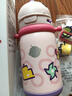 babycare兒童保溫杯嬰兒寶寶學飲吸管水杯水壺不銹鋼保溫杯上學450ml 曬單實拍圖