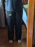 森馬（Semir）王安宇同款丨休閑褲男25冬磨毛寬松闊腿男褲通勤褲子109725127106 曬單實(shí)拍圖