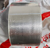 得力（deli）玻璃纖維鋁箔膠帶 加厚耐高溫抗拉扯 管道隔熱密封 60mm*20m*150μm 銀色1卷 JL651 曬單實(shí)拍圖