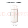 樂(lè )扣樂(lè )扣（LOCK&LOCK）大容量保溫壺戶(hù)外旅行露營(yíng)不銹鋼便攜車(chē)載式手提暖壺2L象牙白色 曬單實(shí)拍圖
