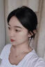 戚小米劉亦菲無(wú)耳洞耳夾女人造珍珠耳環(huán)2025新款fever博主免打孔銀耳飾 耳夾一對 曬單實(shí)拍圖
