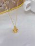 老鳳祥黃金項(xiàng)鏈女足金999四葉草吊墜結(jié)婚情人節(jié)送女友老婆媽媽生日禮物 足金吊墜（金重約1.8g）*贈(zèng)鍍金銀鏈【經(jīng)典品牌禮盒】 曬單實(shí)拍圖