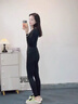 班仕利保暖褲女士加厚加絨秋褲冬季絨褲棉毛褲羊羔絨褲棉褲男打底褲 女士褲子黑色[加厚羊羔絨] M 【推薦女80-100斤】 曬單實(shí)拍圖