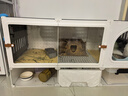 蔻絲透明兔籠子特大號(hào)防噴尿帶廁所一體室內(nèi)專用 曬單實(shí)拍圖