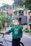 班納班納男童衛(wèi)衣秋裝童裝2025新款早秋衣服長袖韓版童裝潮時髦兒童上衣 N帽子焦橙+彩條米白 120 曬單實拍圖
