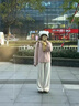 CS.LION粉色連帽毛衣外套女2025年春秋季新爆款慵懶通勤針織開(kāi)衫短款上衣 粉色  L 建議100-110斤 曬單實(shí)拍圖