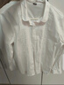 衣諾坊兒童襯衫白色長(cháng)袖衫衣六一演出服打底衫女童襯衫大合唱T恤 曬單實(shí)拍圖