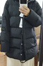 蔻馳（COACH）奧萊女士聚酯纖維經(jīng)典標志中長(cháng)款冬季戶(hù)外羽絨服外套保暖 黑色 M 曬單實(shí)拍圖