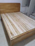 全實(shí)木高腳床1米5離地50厘米高1米2單人床1.35米平床尾老人硬板床 櫸木色床 1500mm*1900mm 曬單實(shí)拍圖