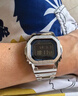 卡西歐（CASIO）手表男G-SHOCK小方銀金塊光能藍牙電波防水多功能電子日韓表禮物 新款藍色金屬GMW-B5000D-2 曬單實(shí)拍圖
