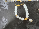 水貝黃金轉運珠足金999光面金珠5D硬金工藝串珠吊墜隔珠七夕情人節禮 5mm金珠1顆（送合金鏈） 曬單實(shí)拍圖