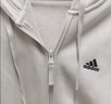 adidas休閑舒適寬松加絨連帽夾克外套男女秋冬阿迪達斯官方輕運動(dòng) 中麻灰   M 曬單實(shí)拍圖
