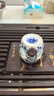 兮元記青花鏤空陶瓷蓋置茶壺托杯托家用功夫茶具配件茶道茶桌擺件 斗彩鏤空蓋置 曬單實(shí)拍圖