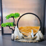 文創(chuàng)紀(jì)念品流沙畫(huà)風(fēng)景擺件客廳玄關(guān)辦公室感裝飾品教師節(jié)禮物 輕舟已過(guò)萬(wàn)重山【白金 日照金山 曬單實(shí)拍圖