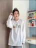 衣品元純棉卡通印花長(cháng)袖T恤女2026春季新款慵懶風(fēng)寬松遮肚顯瘦百搭上衣 白色 L （90-105斤） 曬單實(shí)拍圖