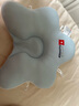 Hoag（霍格）嬰兒定型枕糾正頭型0-6-12月矯正新生兒寶寶枕頭護(hù)頸神器 白+藍(lán)色 【母嬰A類一等品】 曬單實(shí)拍圖
