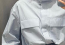 優(yōu)衣庫(kù)合作款/女裝棉質(zhì)立領(lǐng)襯衫式茄克/長(zhǎng)袖25秋冬新款481429 66 藍(lán)色 M /160/84A 曬單實(shí)拍圖