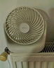 公牛USB桌面風(fēng)扇 【電芯3C認證】迷你輕音小電扇4000mAh長(cháng)續航 壁掛兩用充電款-米云白 曬單實(shí)拍圖